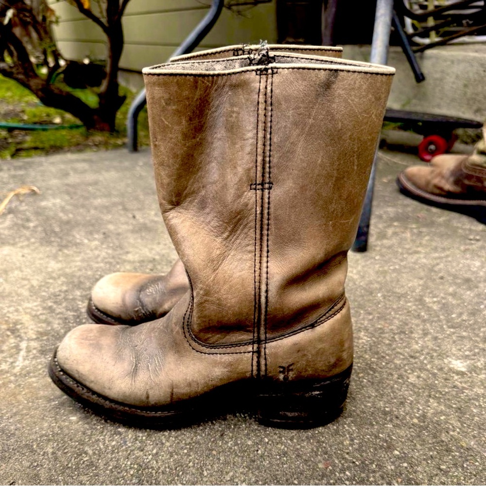 Classic Tan Leather Work Boots